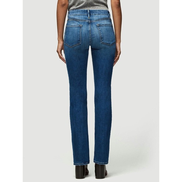 Frame Womens Le Mini Boot Denim Jeans Blondie Medium Wash Distress Boot Cut 31 - Picture 5 of 16